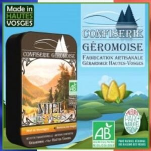BIO - Bonbon dur miel de montagne, boite métal, 70g