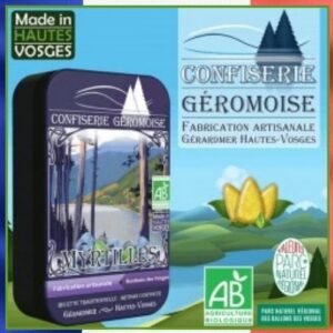 BIO - Bonbon dur myrtille, boite métal, 70g