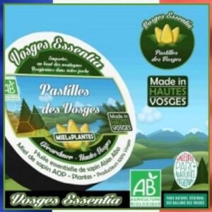 BIO - Bonbon dur, pastilles des Vosges, boite métal, 70g
