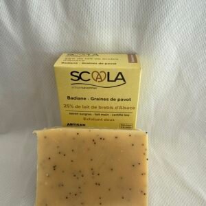 Savon dur "Brebis Badiane, graines de pavot"