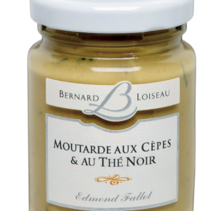 Moutarde cêpes et thé noir, B. Loiseau, bocal 10CL - Fallot