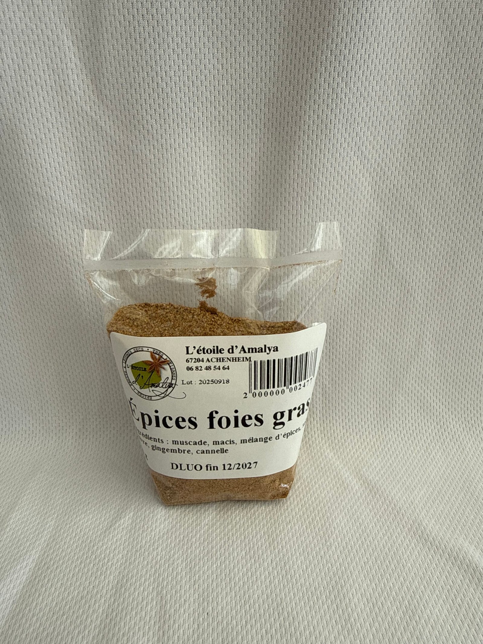 Epices foie gras, 80g